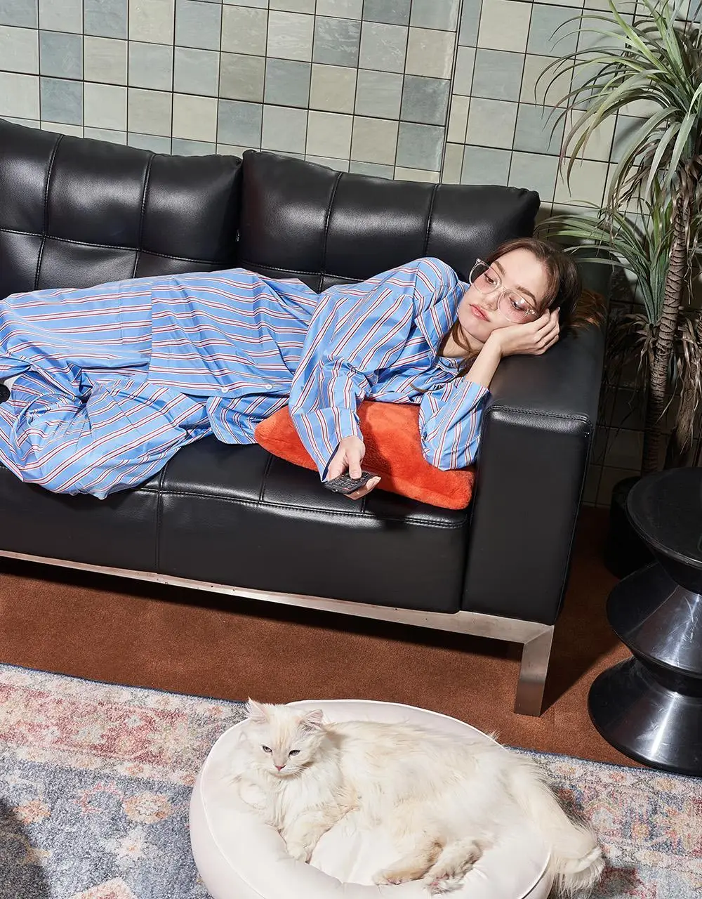 Furless pajamas[Long] - Blue Stripe 상세페이지 7
